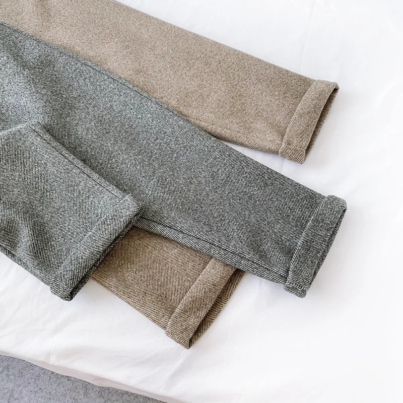 KINOMI осень зима 2019 OL стильные женские толстые шерстяные шаровары с высокой талией