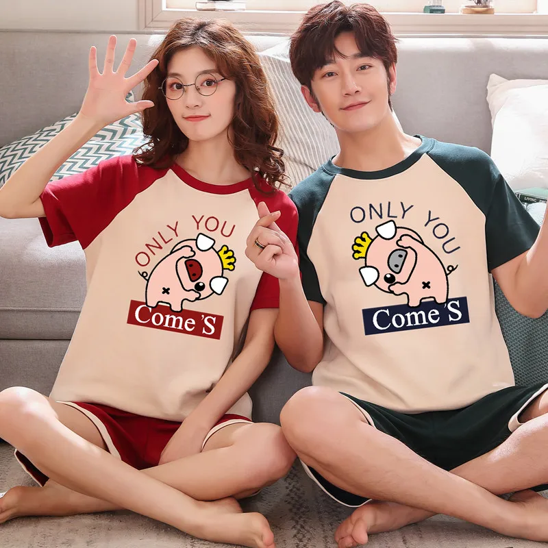 Розовые милые с героями из мультфильма Свинка Пеппа пары пижамный комплект для