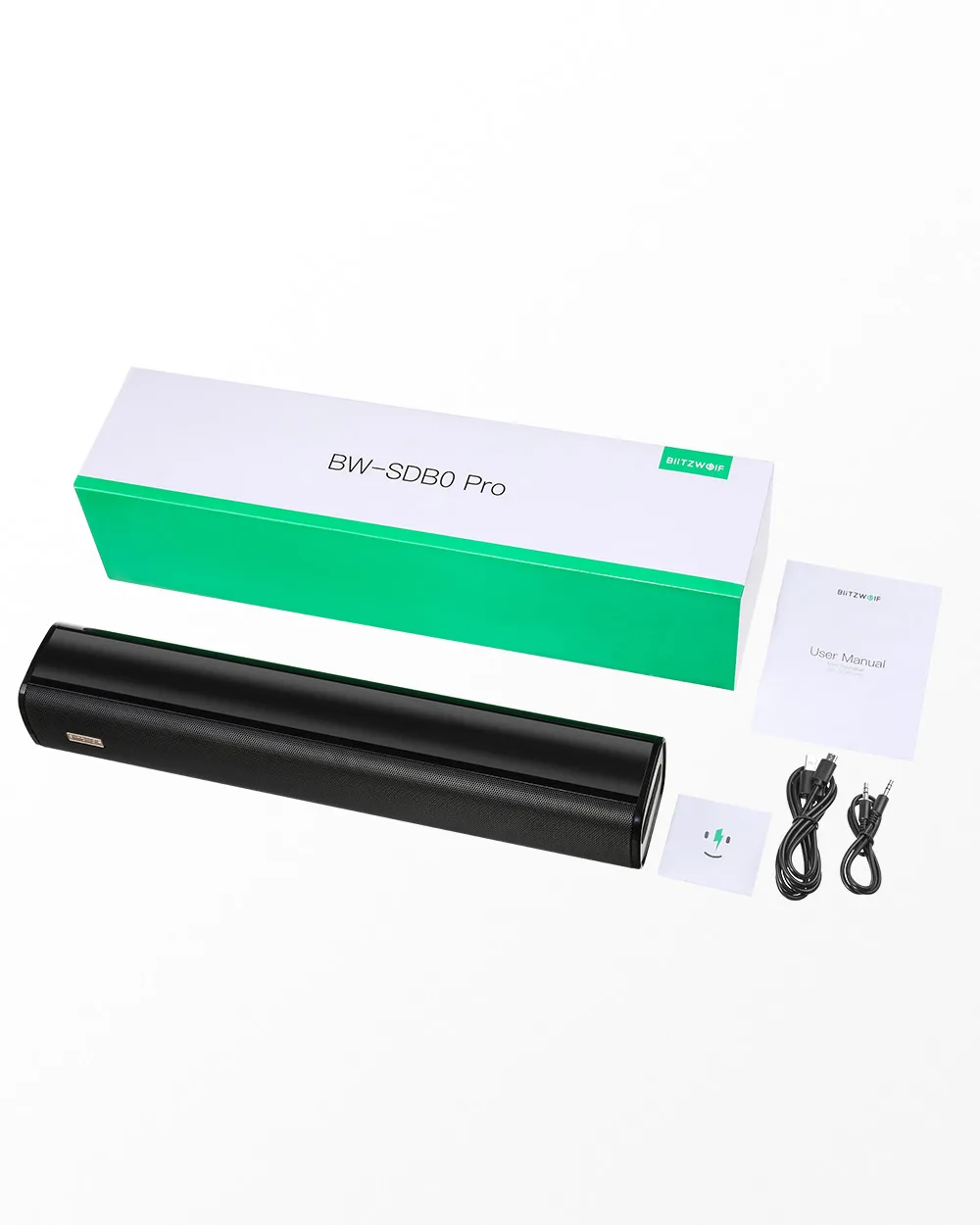 Динамик Blitzwolf BW-SDB0 Pro 10 Вт 2200 мАч Мини bluetooth Саундбар для настольных ПК с стереозвуком уникальный дизайн динамик s