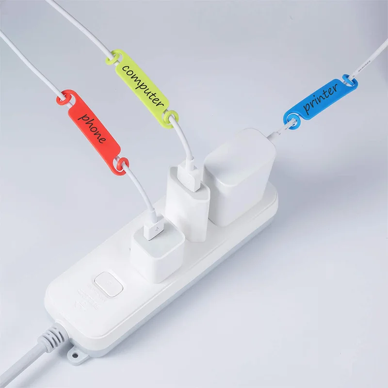 Акция! 50 шт. волоконно оптический кабель теги управления многоцветный этикетки