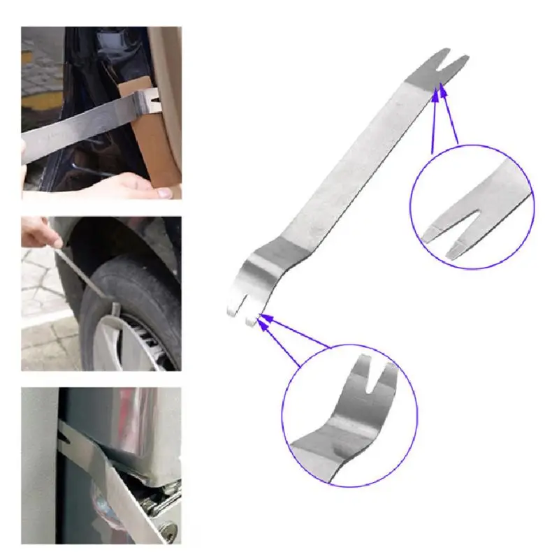 

18cm Car Removal Pry Tool Metal Trim Door Clip Panel Dashboard Repair Wrench L41C