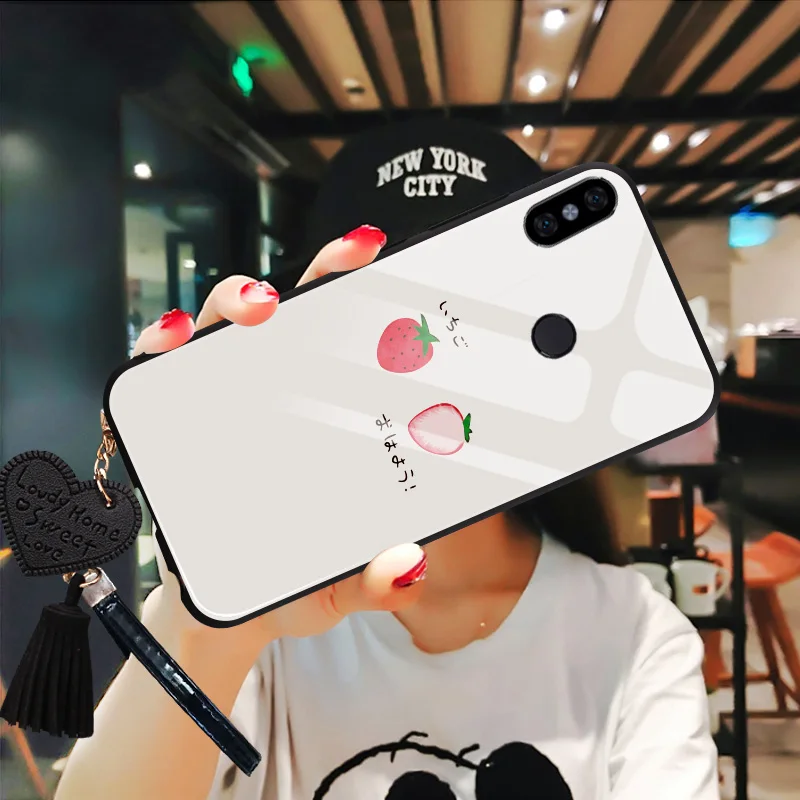 Design Case For Xiaomi Redmi 4X 6A 7 7A 8 5 6 Pro Plus Note 8t K20 K30 Tempered Glass Flower Pattern Phone Silicone Cover |