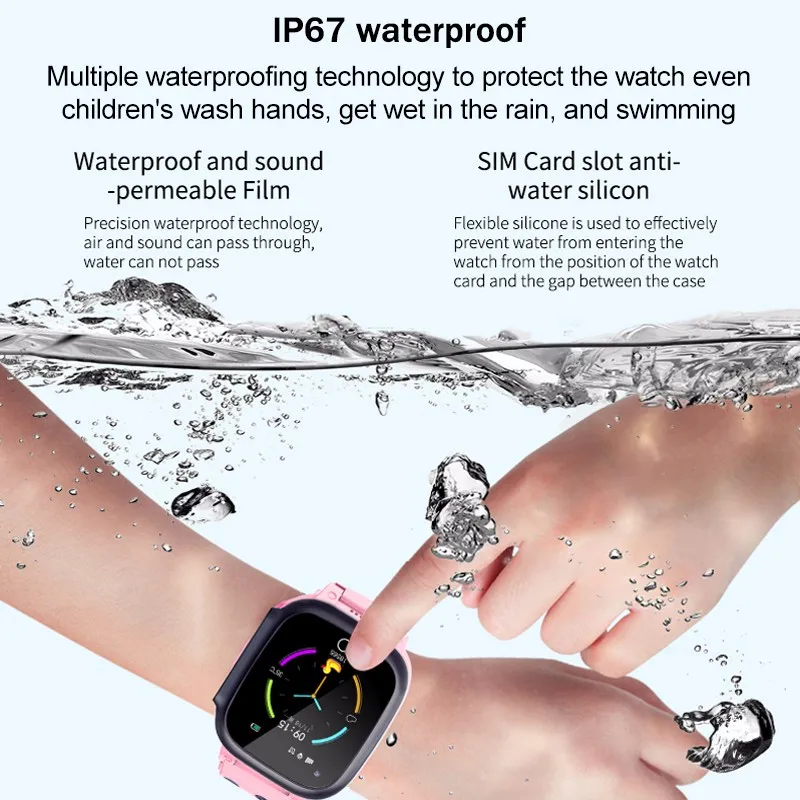 

Smart Watch for Children 4G Network Wifi GPS LBS SOS Smart Watch Kids Video call IP67 waterproof Alarm Clock Camera Baby Watch