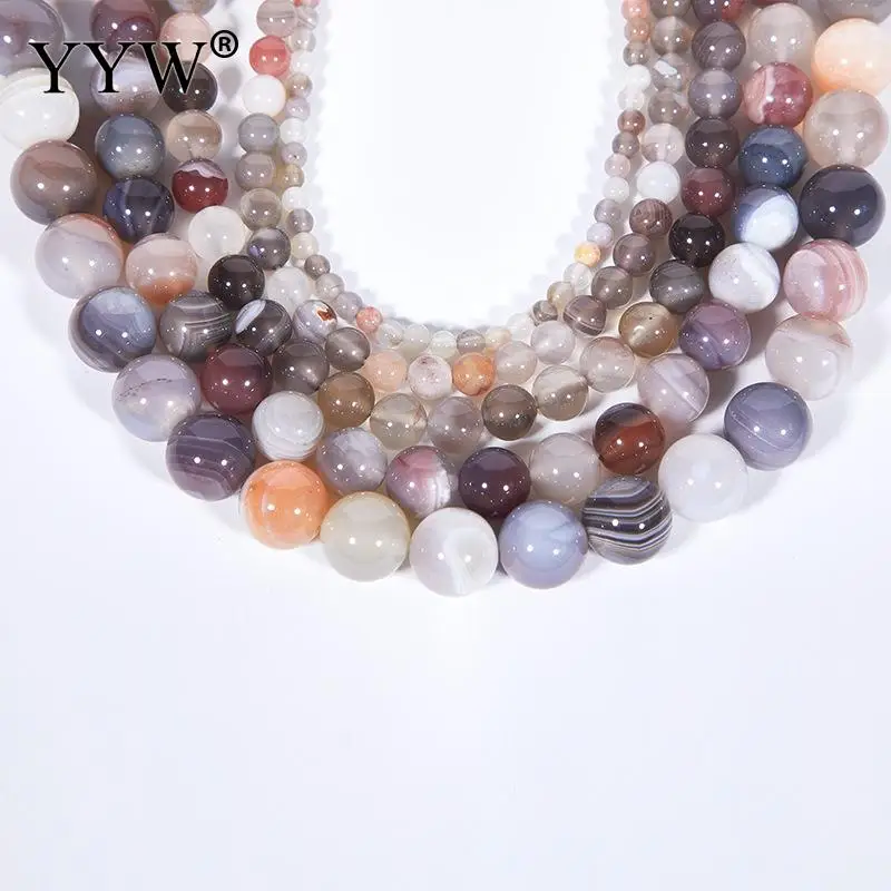 

Natural Persian Gulf Agate Onyx Beads Gift Round Polished Diy Jewelry Accessories Mixed Colors Natural Beads 38cm/Strand