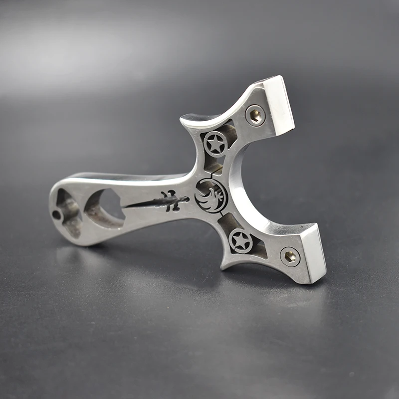 High-quality Metal Slingshot with Flat Rubber Band Screw Clip Design Easy To Install Professional Shooting Accessories | Спорт и