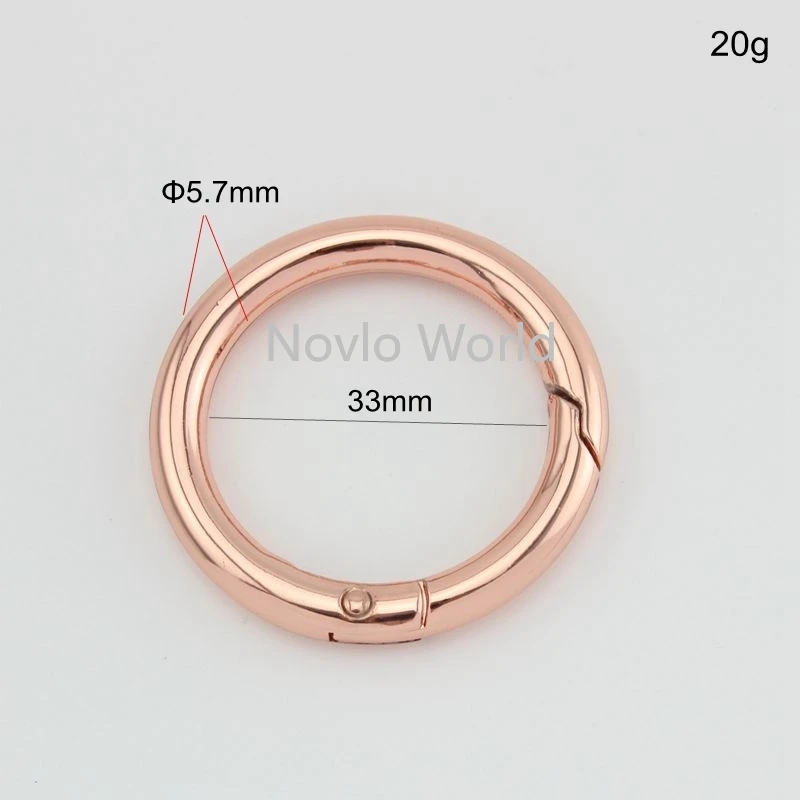 Мир Nolvo 5 20 1/4 шт. 6 цветов 33 мм 1 дюйма Круглый карабин защелка триггерный пружинный