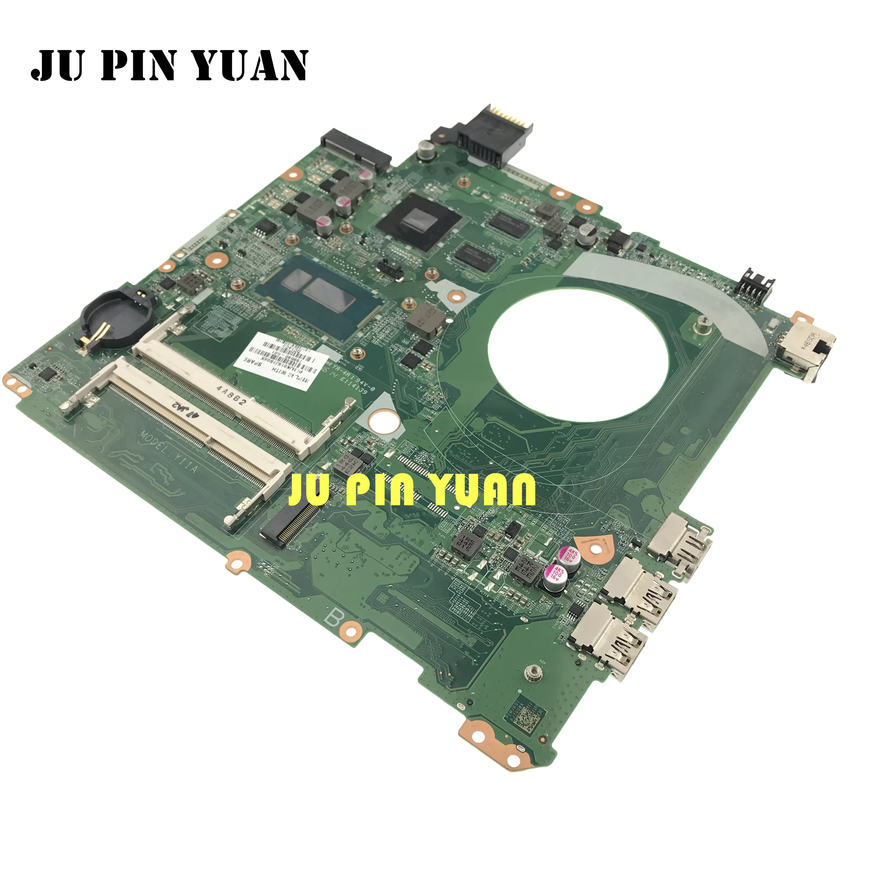 JU PIN YUAN 766592 001 501 601 для ноутбука HP 15T K материнская плата с фотокомпьютером DAY11AMB6E0