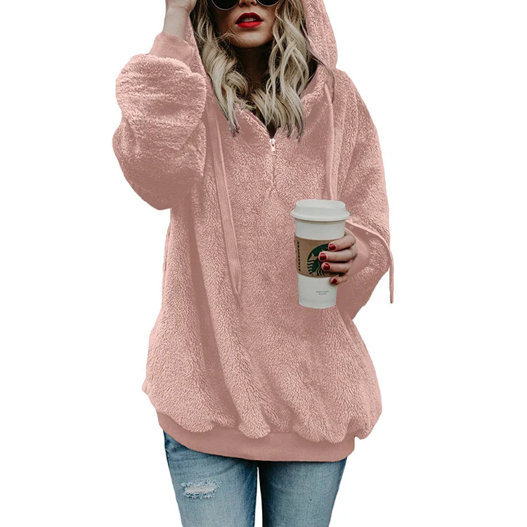 

Women's sweater 2020 spring women's new top hooded collar string long sleeve women's fashion brand 251273