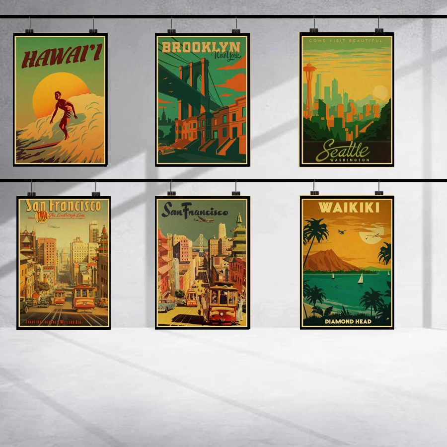 

Maui Hawaii Japan Anime Wall Art Canvas Painting Classic Retro Nordic Poster Prints Wall Pictures Decoration Bedroom Wall Decor