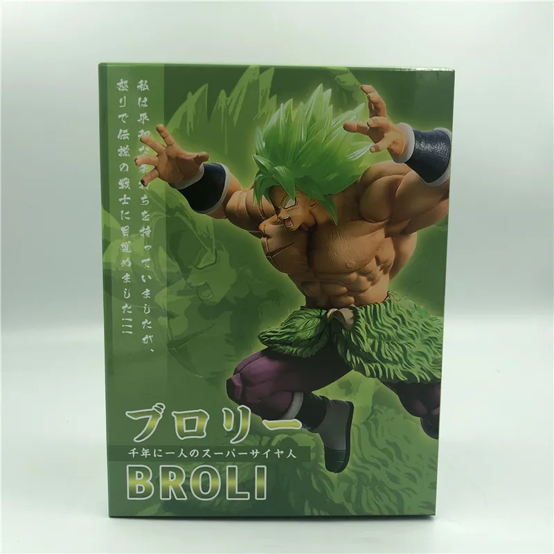 Dragon Ball Z Super Broly Movie Ver. Зеленые волосы против Гоку броли Супер Saiyan боевой формы ПВХ Фигурки Модель DBZ 24 см