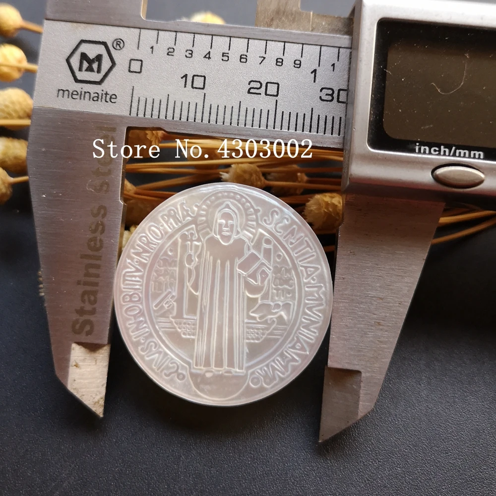 10 шт./лот 30 мм натуральный круглый перламутровый корпус для матери Сан-Бенито