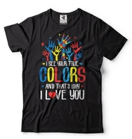 autism t shirt true colors autism awareness day t shirt