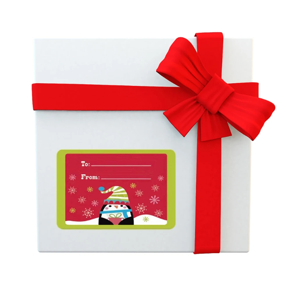 Present Gift Seal Decals Name Tags Adhesive 6 Designs Christmas Sticker | Канцтовары для офиса и дома