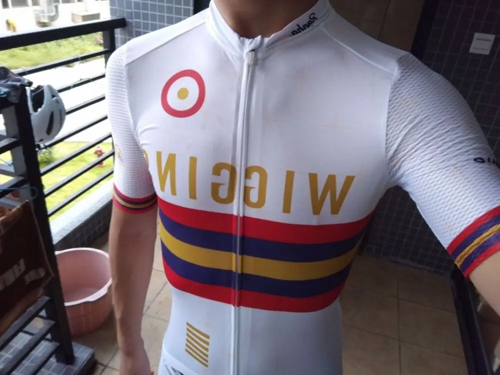 Лидер продаж, высокое качество, wiggins, велосипедная майка и шорты на лямках, облегающий летний мужской комплект с коротким рукавом для велоспорта, mtb, велосипедная рубашка