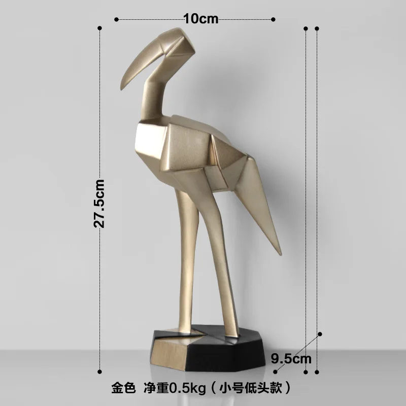 

Nordic style crafts ornaments desktop creative furnishings living room entrance wine cabinet ornament geometric animal decor