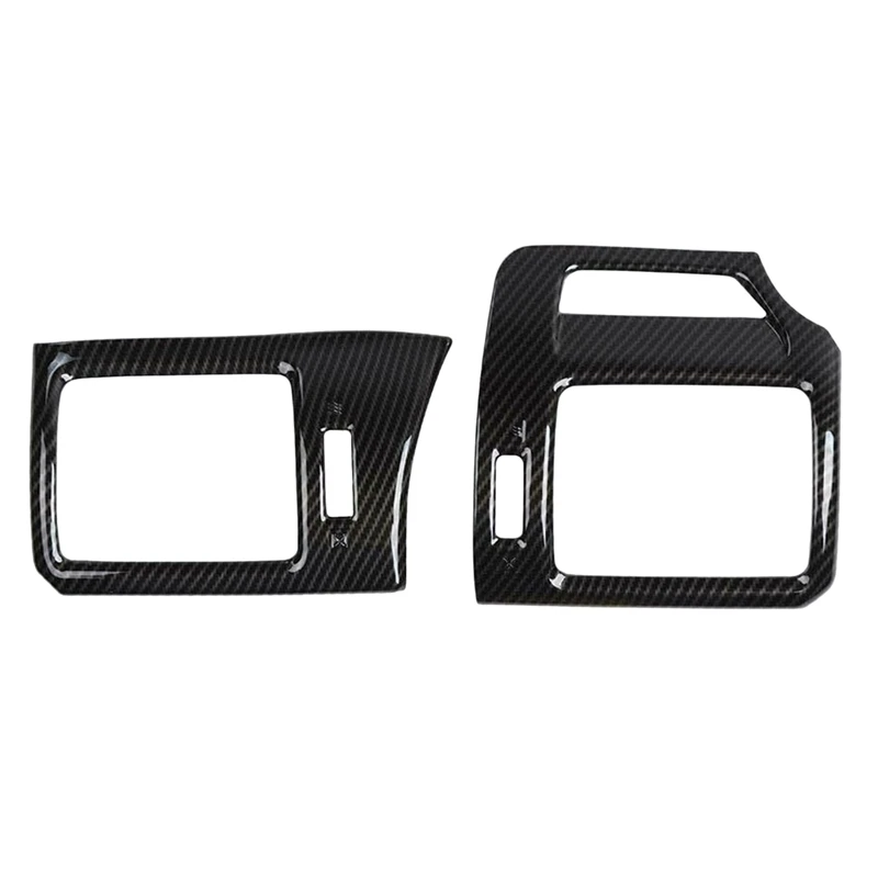 

Center Console Side Air Conditioner Outlet Vent Trim Cover for Toyota 4Runner 2010-2019 Carbon Fiber