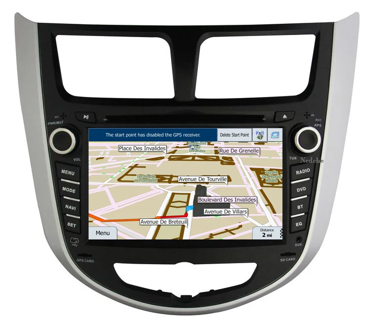 2 din Android 9,0 2G ram автомобильный dvd gps плеер для hyundai Verna Solaris 2011 2012 2013 автомобильный Радио кассетный плеер DSP карта