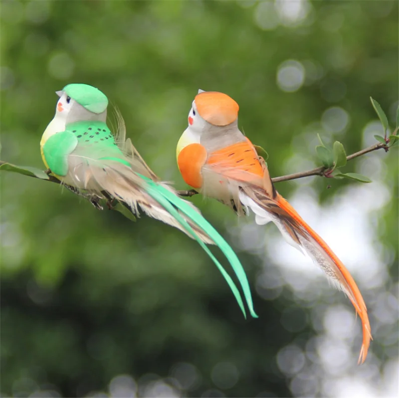 Искусственный пены перо Моделирование Птица для дома и сада рождественской елки