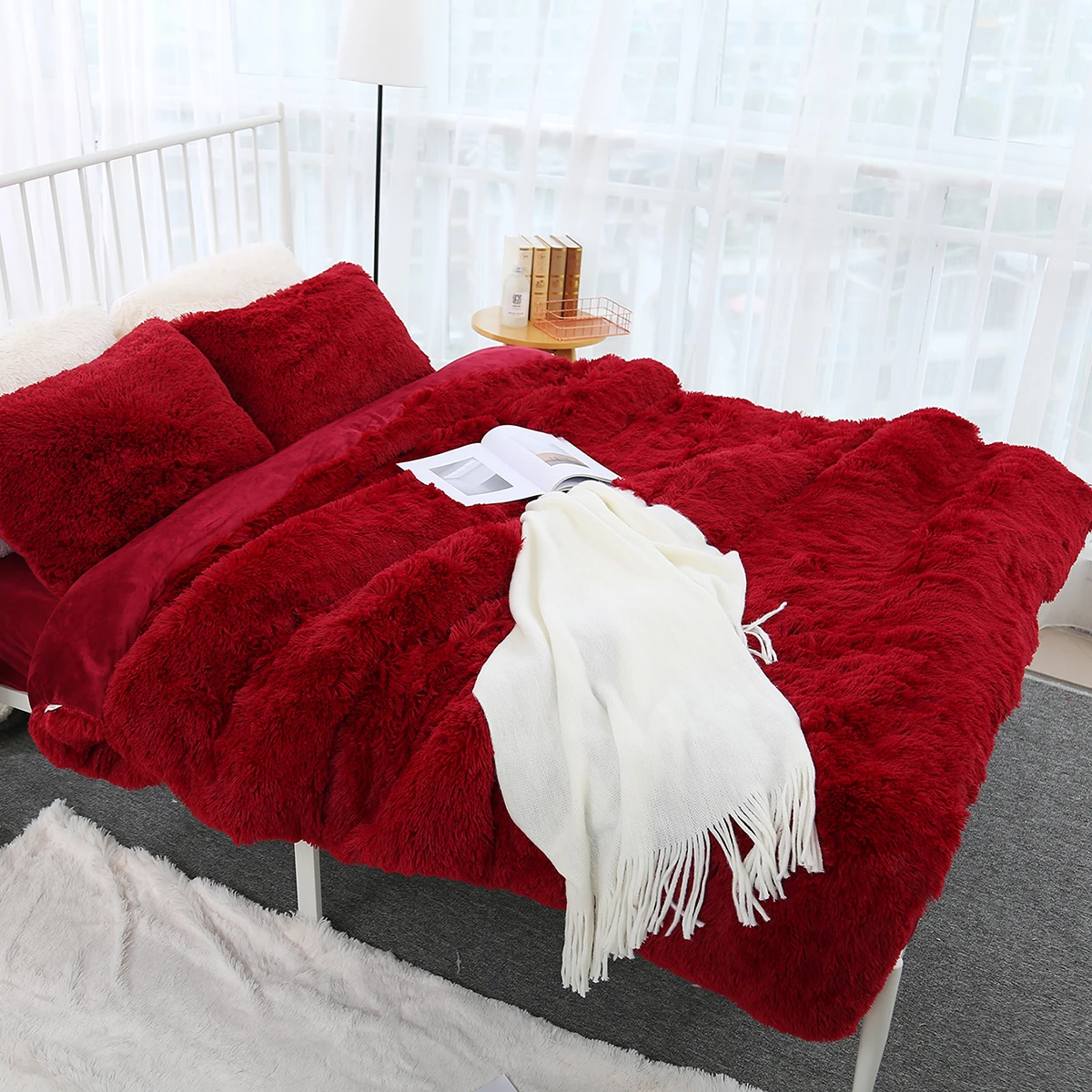 

Зимнее плюшевое одеяло, супермягкое пушистое ворсистое одеяло для дивана, постельное белье, однотонное зимнее фланелевое одеяло, украшение для гостиной
