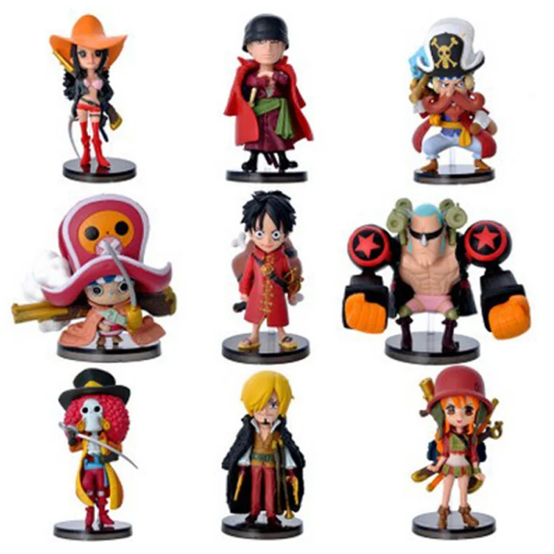 

2021 One Piece 9 Q-version Chopper Figure 6-8cm Doll Model Decoration Anime Figure Christmas Gift Collection