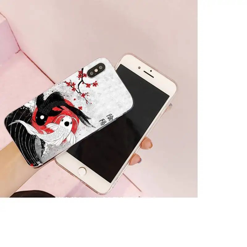 YNDFCNB Japanese style Art Japan Phone Case for iphone 13 11 12 pro XS MAX 8 7 6 6S Plus X 5S SE 2020 XR case