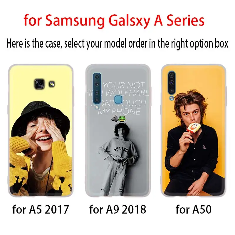 Case For Samsung Galaxy A12/A20/A51/A70/A20s/A21s/A32/A50/A50s/A42/A52/A72 5G A8 A7 A6 2018 Cover Finn Wolfhard Stranger Things | Мобильные