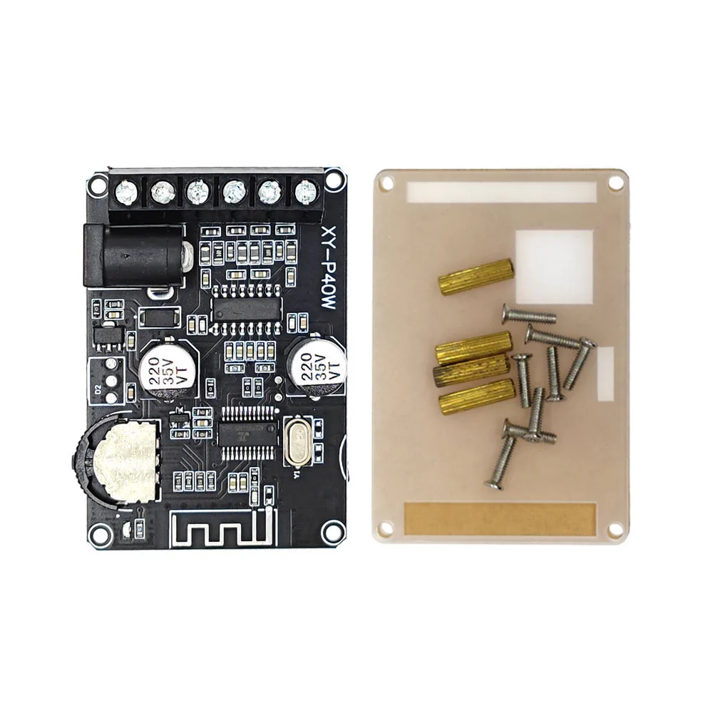 Плата стереоусилителя мощности Bluetooth 5 0 40 Вт x2 Bluetooth-приемник 12/24 В постоянного