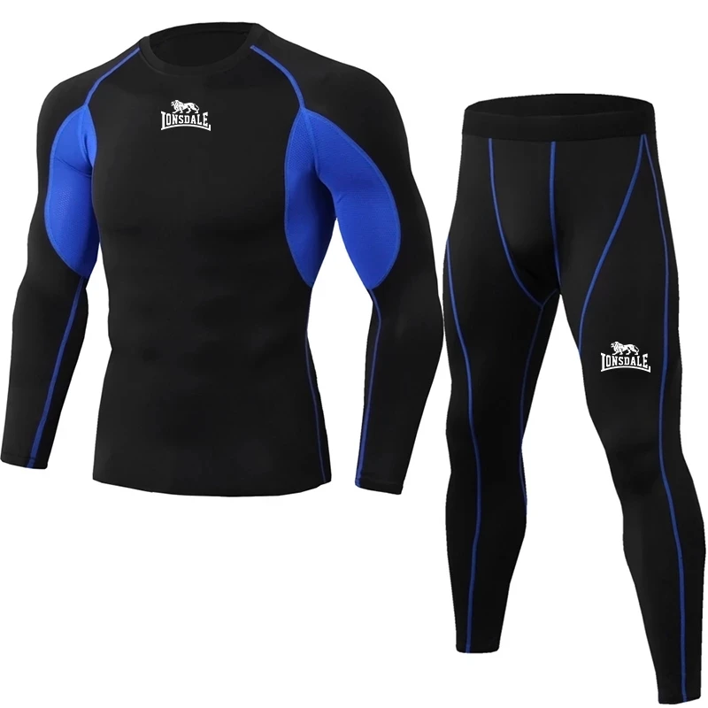 

High Quality Compression Men's Sport Suits Quick Dry Running sets Clothes Sports Joggers Training Gym Fitness Tracksuits Running