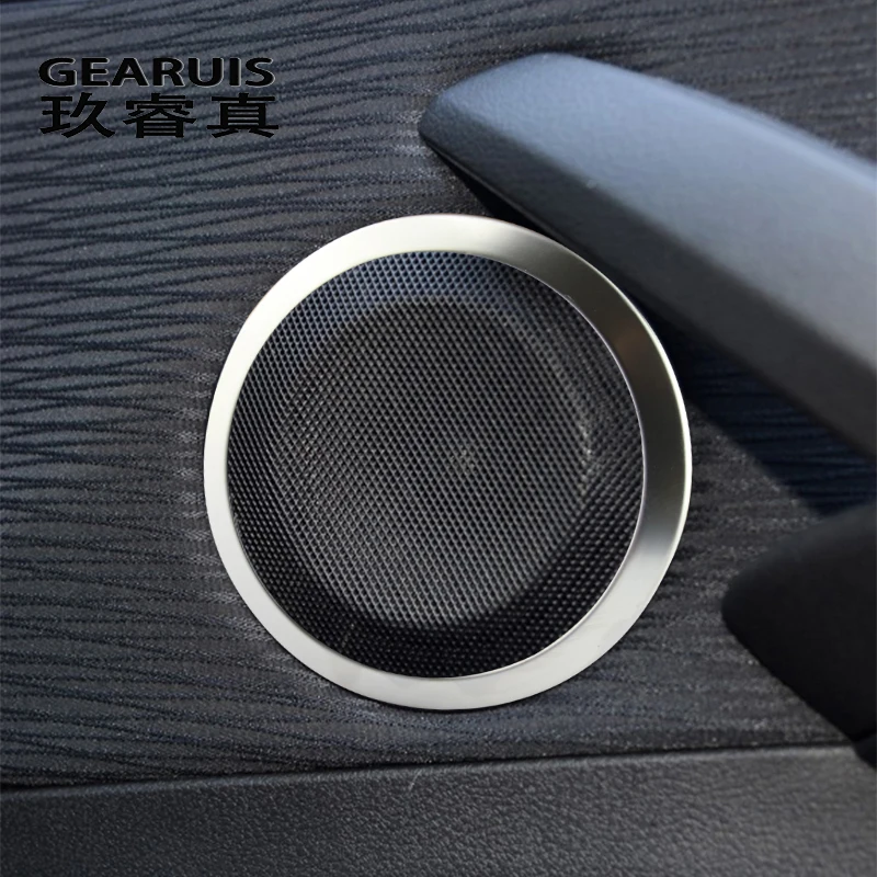 

For BMW 3 Series E90 E92 E93 X1 E84 Car door Speaker Decorative Circle Sticker Loudspeaker Trim Car Styling Interior Accessories