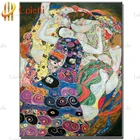 5D круглыми стразами Девы абстрактный Густав Климт, сделай сам, алмазная вышивка, алмазная живопись полная квадратная дрель Стразы домашний декор