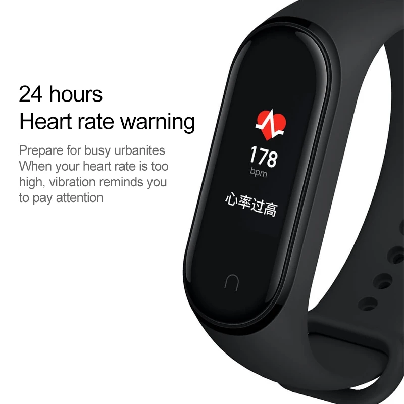 Оригинальный фитнес трекер Xiaomi Mi Band 4 умный браслет с поддержкой 24 часового