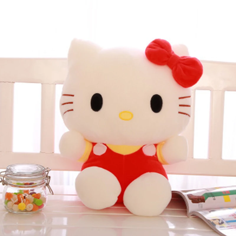 

Hello K T Cute Cat Doll Plush Toy 20CM Kawaii K T Cat Soft Stuffed Toys Accompany Sleeping Pillow Doll Plush Toy For Kids