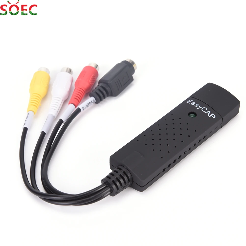 2017 Новый USB Easycap 2.0 ТВ Видео Аудио VHS в DVD HDD конвертер адаптер карты захвата |