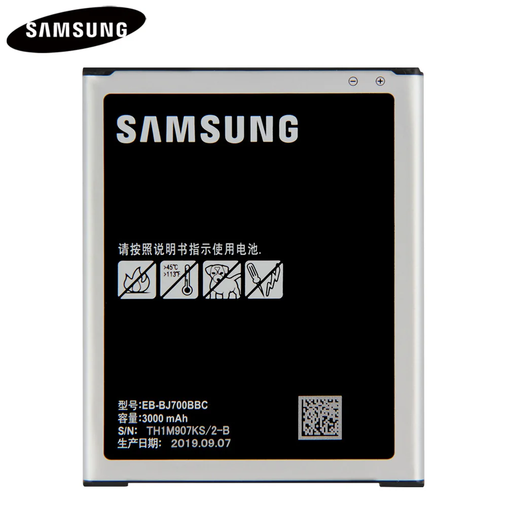 Оригинальная Аккумуляторная Батарея Φ для Samsung GALAXY J7 J700F J7008 J7009 Φ/DS J4 2018 3000mA |