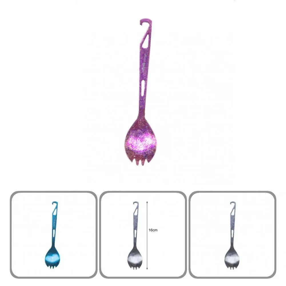

Spoon Utensils Tableware Spork Utensils Hung Hole Food Grade Material Practical Kitchen BBQ Picnic Spork with Bottle Opener