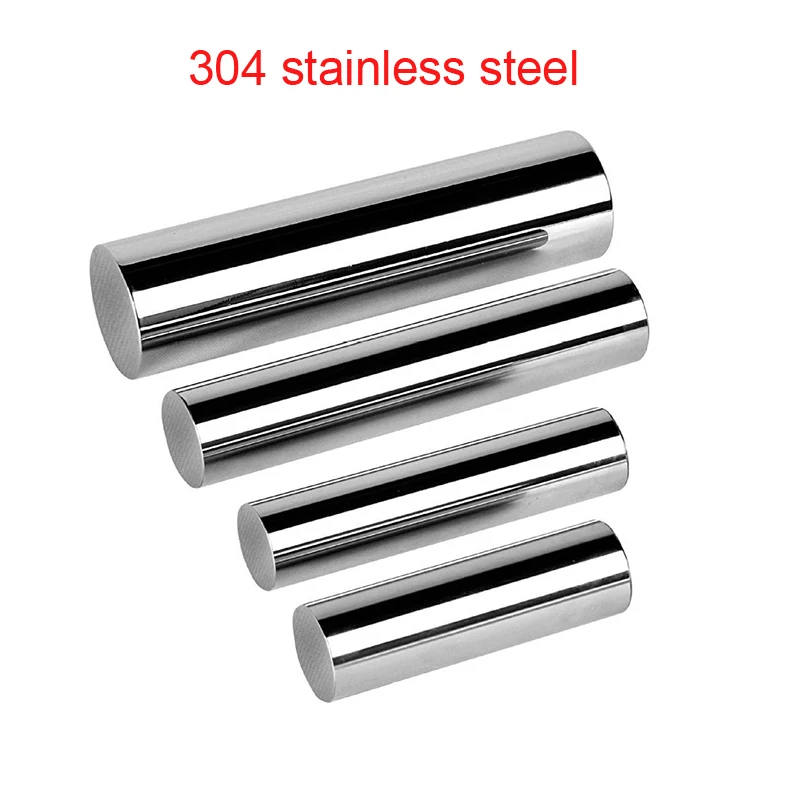 

304 stainless steel rod 3mm 4mm 5mm axis linear axis round rod abrasive L 100mm chamfered end processing customization