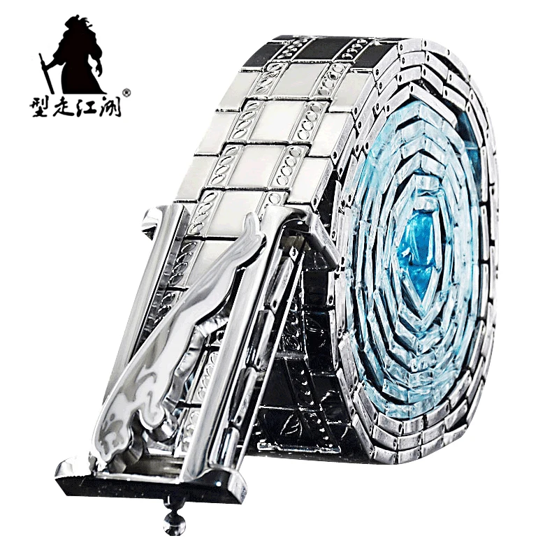 

Ремень мужской из нержавеющей стали, металлический пояс в готическом стиле, Роскошный дизайнерский пояс с пряжкой Пантеры для самообороны