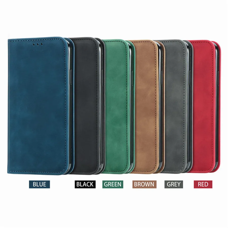 

For Xiaomi Redmi Note 10 Pro Max 2021 Retro Smooth Flip Case Redmi Note 10 Pro Luxury Leather Wallet Case Red Mi Note 10 Pro Max