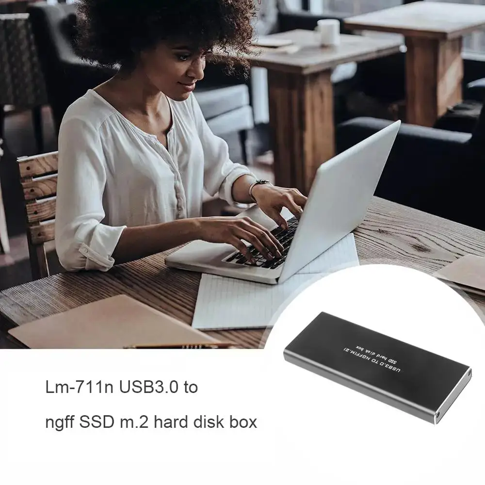 NGFF M.2 to USB 3.0 5Gbps SSD Enclosure Adapter Storage Hard Disk Case 2230 / 2242 2260 2280 mm | Компьютеры и офис