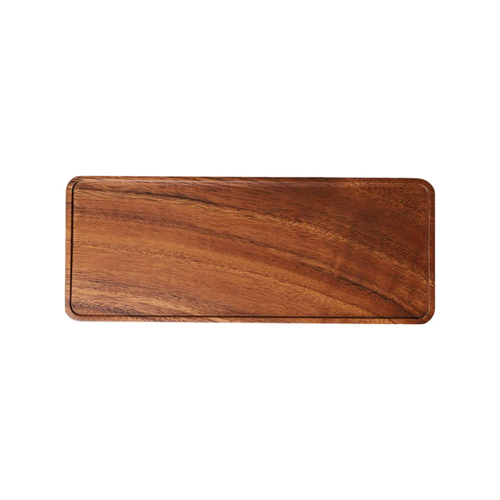 Holder Dishes Desserts Snack Rectangular Storage Tray Desktop Pallet Sundries Household Walnut Bread Fruit Porch Disk | Дом и сад
