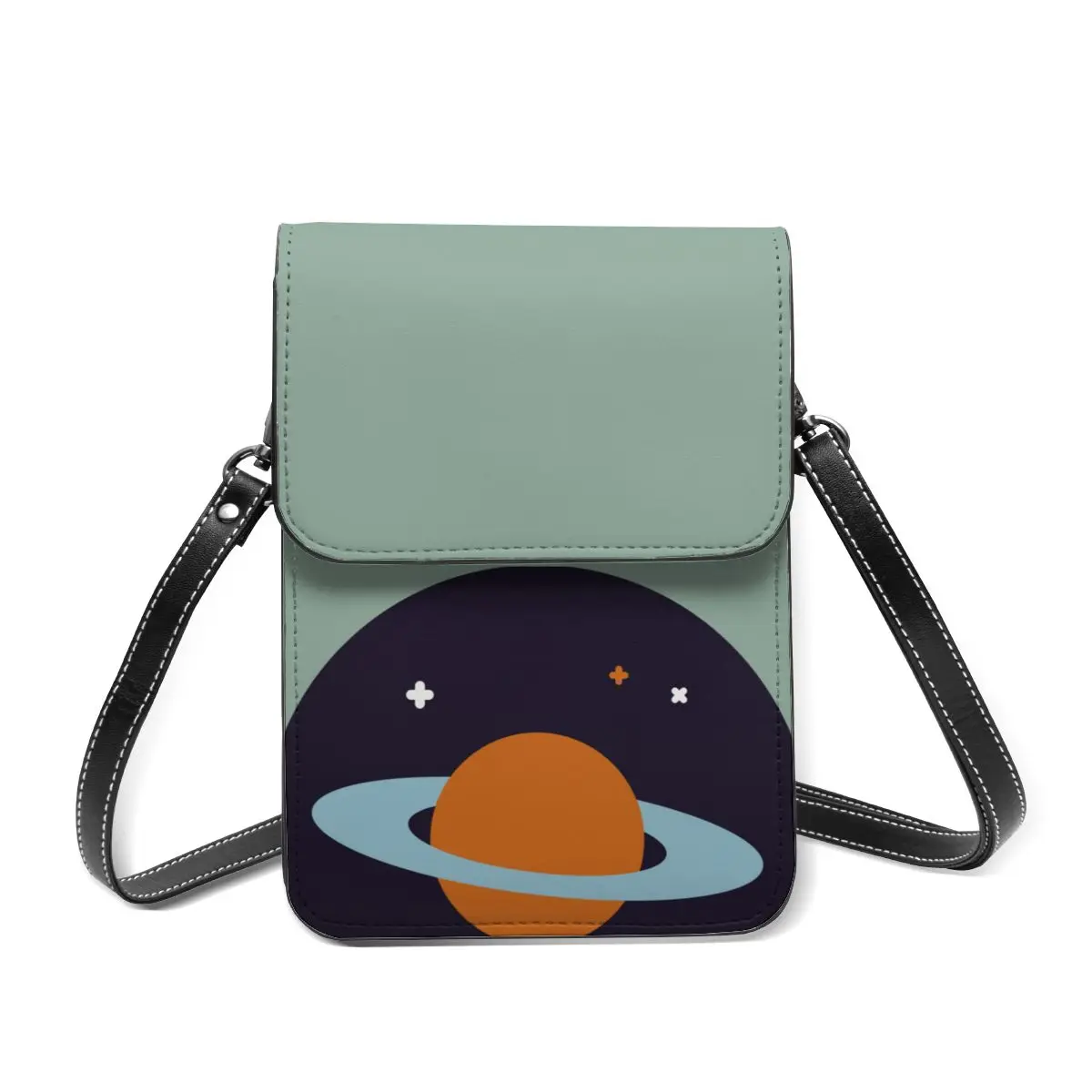 

Наплечная Сумка Saturn, кожаная, для офиса, Забавный мобильный телефон