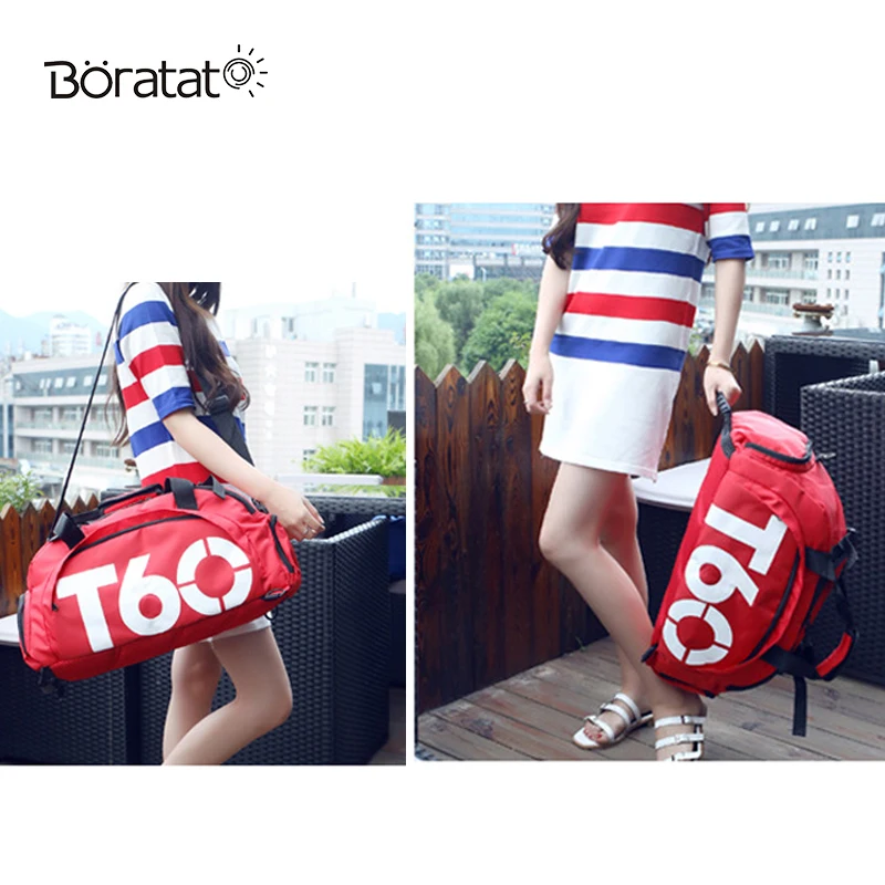 Men Sport Gym Bag Women Fitness Waterproof Outdoor Separate Space For Shoes Travel Handbag Backpack