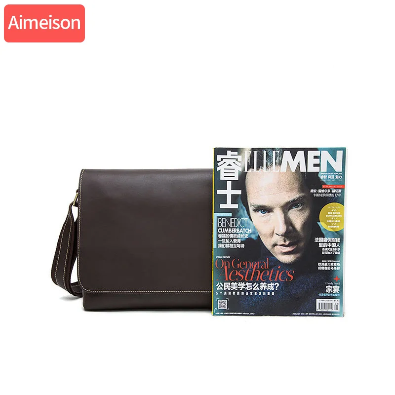 Мужская Наплечная Сумка Aimeison маленькая сумка-мессенджер из масляной кожи
