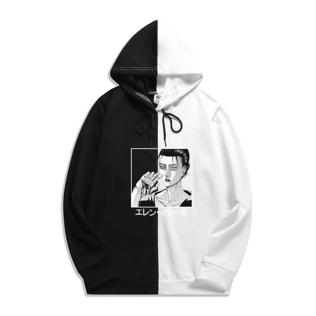 

Summer Japan Anime Harajuku Attack on Titan Hoodies Ackermann Sweatshirts Hoodie Double Color Pullover Thin Clothing