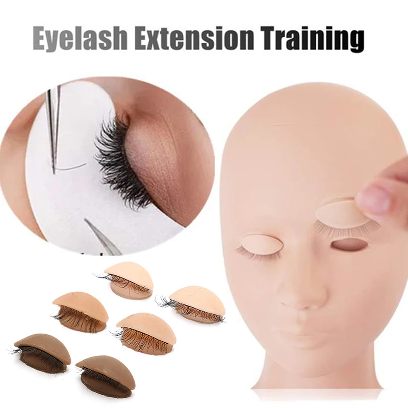 

Lash Training Head Mannequin With Removable Replacement Eyelids Kit Grafting Eyelash Extension Pratice Tools Supplies Free Ship
