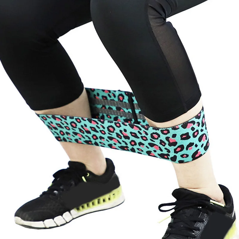 Новая эластичная Нескользящая лента для йоги с леопардовым принтом тренировок