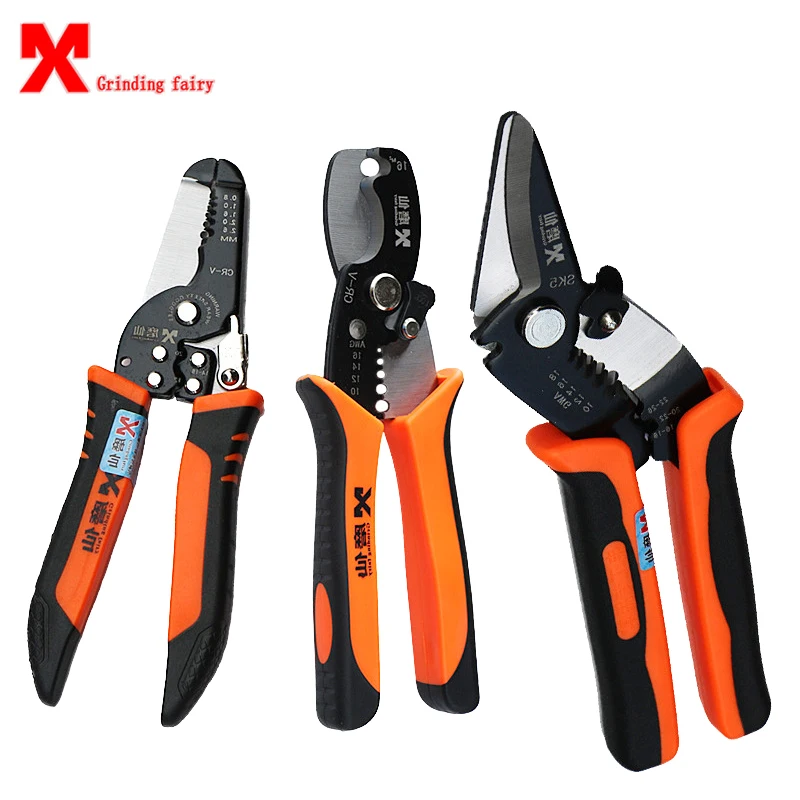 

MX 3 In 1 Wire Stripper Cable Cutting Pliers Multifunctional Wire Stripping Tools Clamp Cable Terminal Crimpper Plier Hand Tools