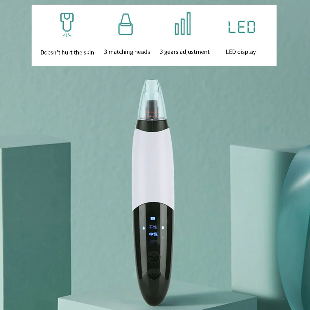 

Electric Facial Cleanser Blackhead Remover Pore Cleaner Blackhead Black Point Vacuum Deep Cleansing Machine Sprayer Steamer