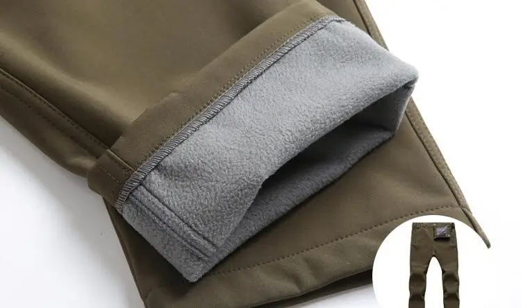 

Waterproof Soft Shell Tactical Combat Pants Plus Velvet Warm Cargo Winter Hunting Training Outdoor Hiking Skiing Thermal Trouser