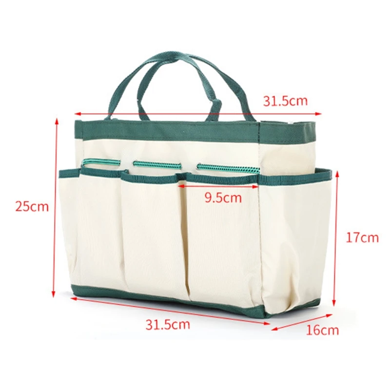 

Durable Garden Tool Storage Bag with Pockets for Workers Gardeners Welding Crafts Prevent Tool from Accidental Falling 35ED